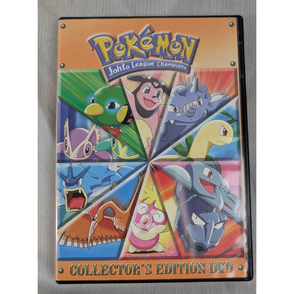 Pokemon Johto League Champions DPM07 Collector's Edition DVD Rare Anime